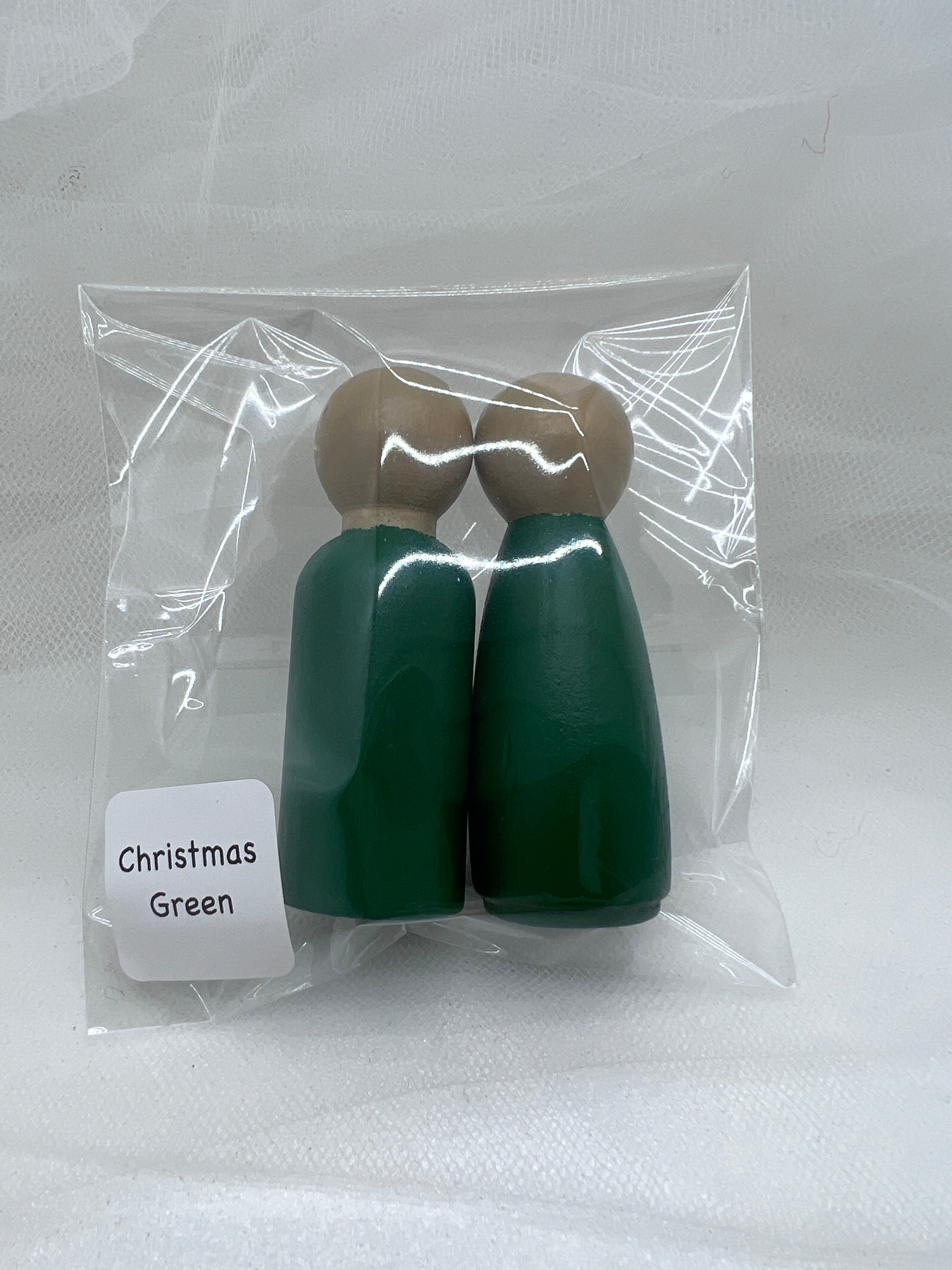 Peg Doll, Christmas Green