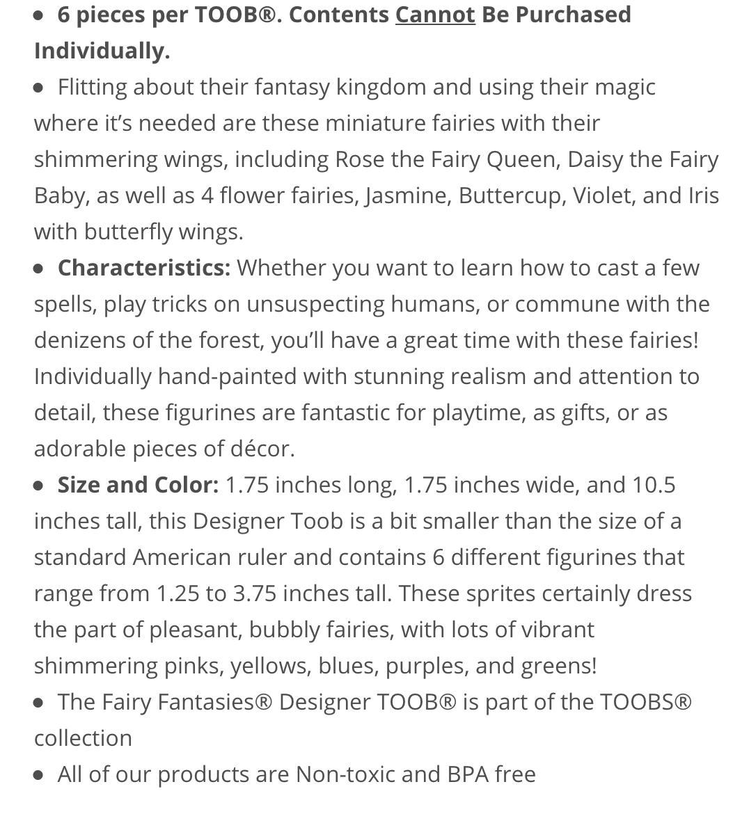 Safari LTD Fairy Fantasy Designer TOOBS