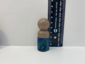 Aboriginal Peg Doll People Indigenous Australian timber toys sustainable On Walkabout Blue