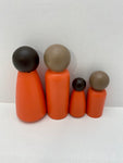 Orange Peg Dolls