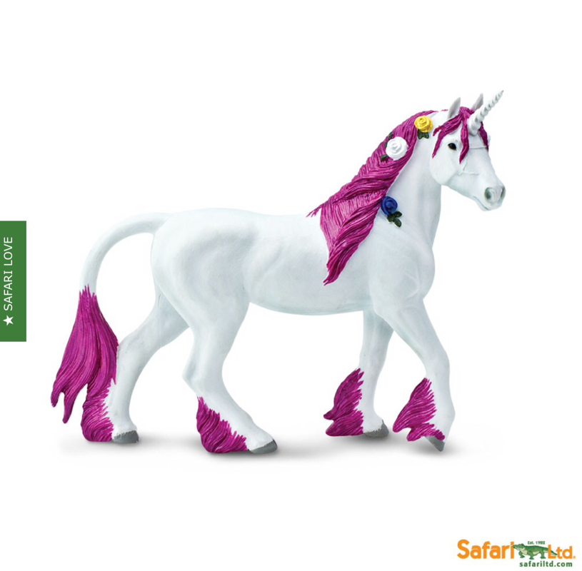 Safari ltd pink unicorn child fantasy play toys 