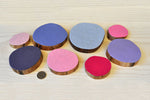 Timber wood discs felt natural tree resources sustainable  posies